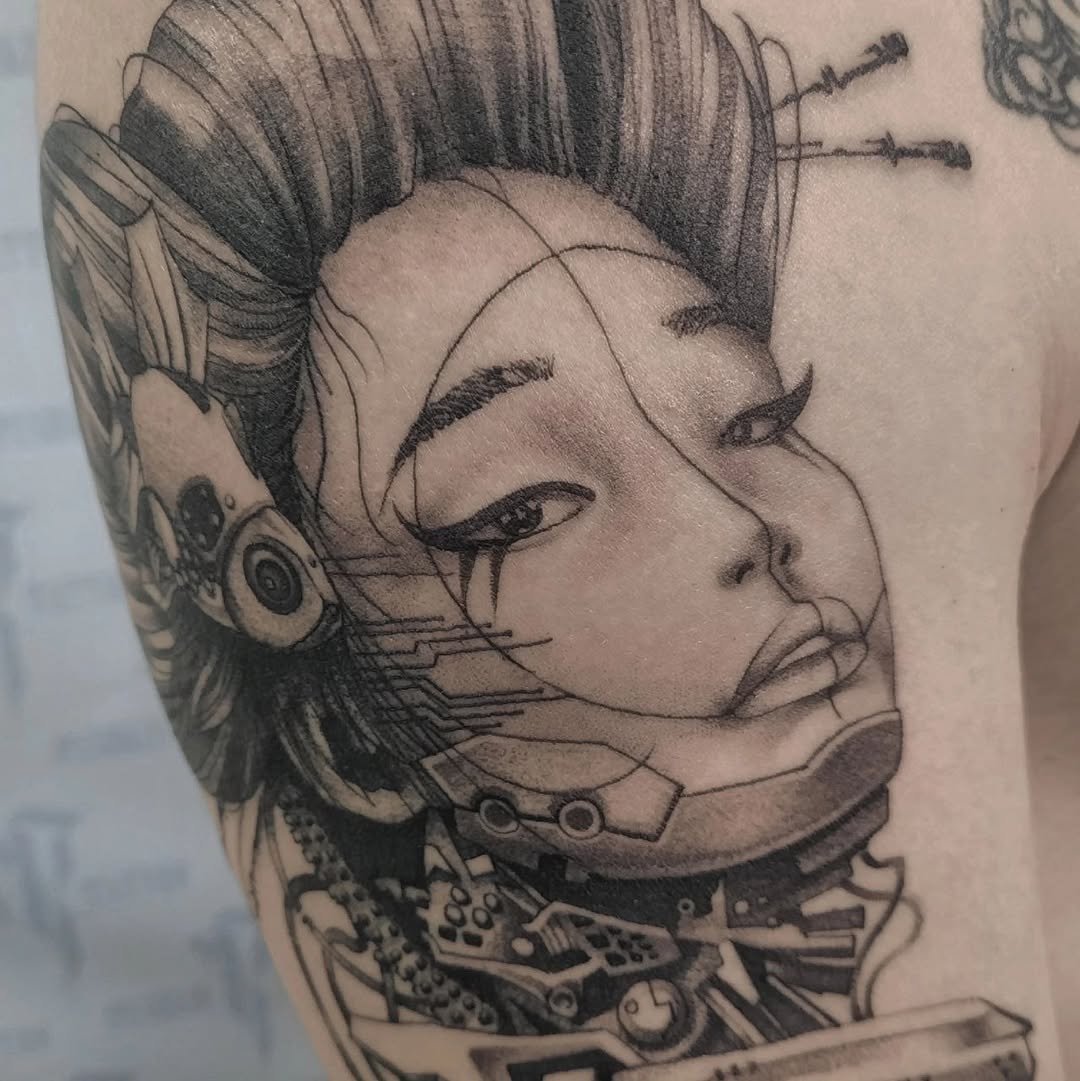 Geisha Tattoo by Pushkin